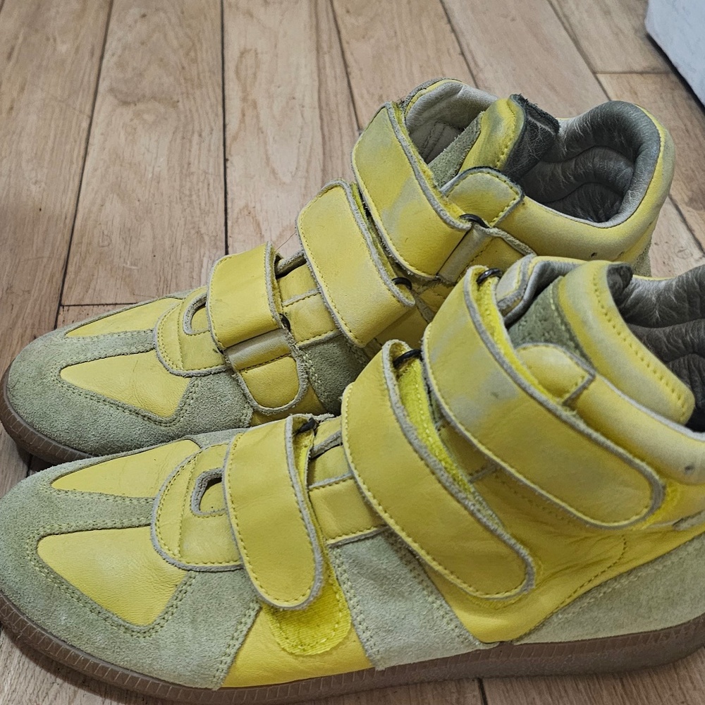 Maison Margiela color block pattern sneakers
